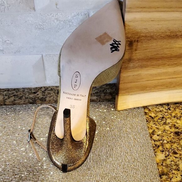 SJP Gold Heel - Size 35 ***1 SHOE ONLY---Right Shoe Only*** - Picture 7 of 7